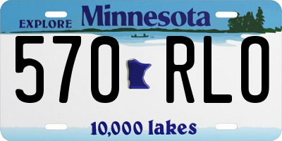 MN license plate 570RLO