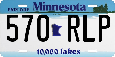 MN license plate 570RLP