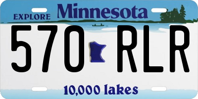 MN license plate 570RLR