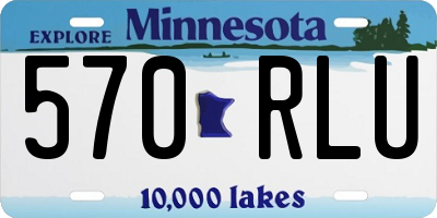 MN license plate 570RLU
