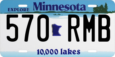 MN license plate 570RMB