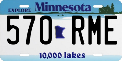 MN license plate 570RME
