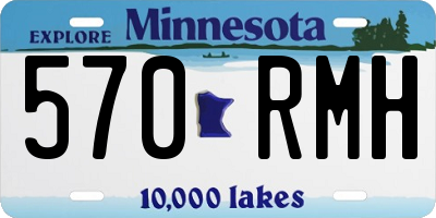MN license plate 570RMH