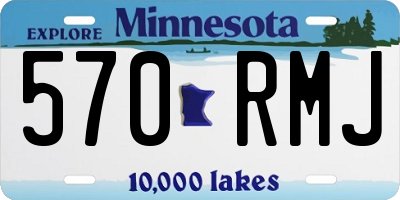 MN license plate 570RMJ