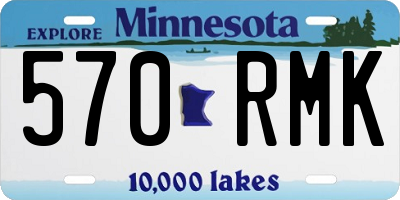 MN license plate 570RMK
