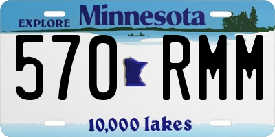 MN license plate 570RMM