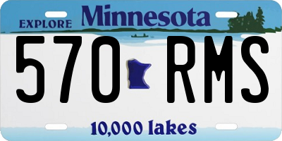 MN license plate 570RMS