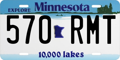 MN license plate 570RMT