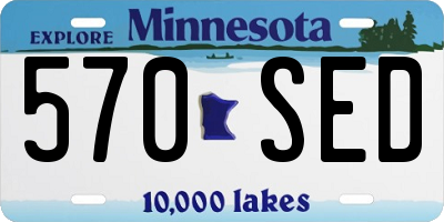 MN license plate 570SED