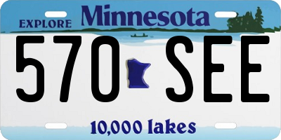 MN license plate 570SEE