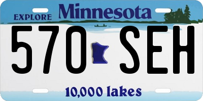 MN license plate 570SEH
