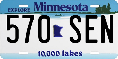MN license plate 570SEN