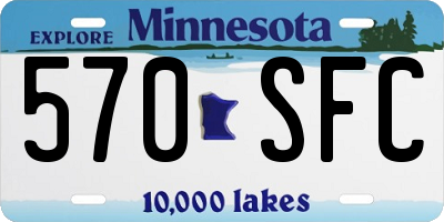 MN license plate 570SFC