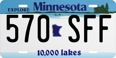 MN license plate 570SFF