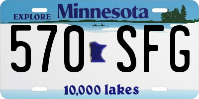 MN license plate 570SFG