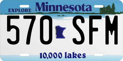 MN license plate 570SFM