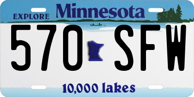 MN license plate 570SFW