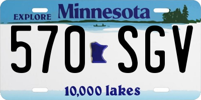 MN license plate 570SGV