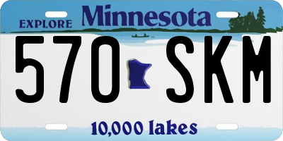 MN license plate 570SKM