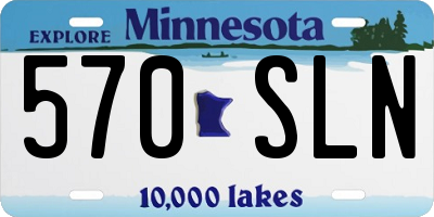 MN license plate 570SLN