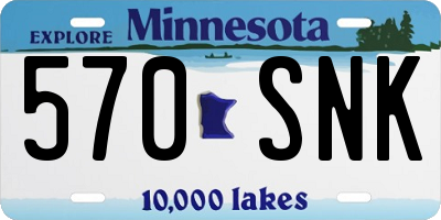 MN license plate 570SNK