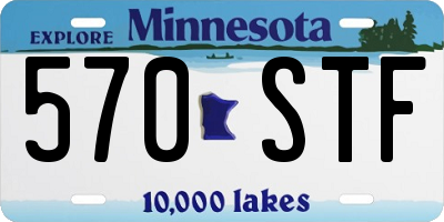 MN license plate 570STF