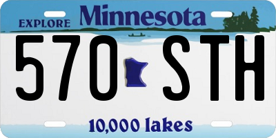 MN license plate 570STH