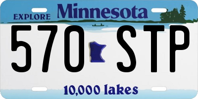 MN license plate 570STP