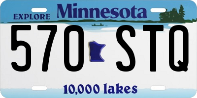 MN license plate 570STQ