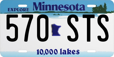 MN license plate 570STS