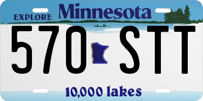 MN license plate 570STT
