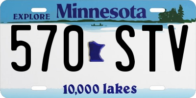MN license plate 570STV