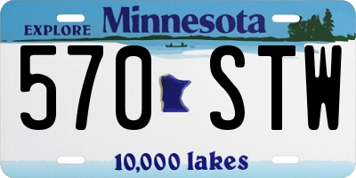 MN license plate 570STW