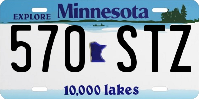 MN license plate 570STZ