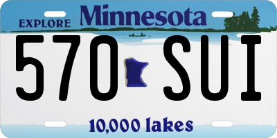 MN license plate 570SUI