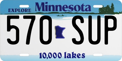 MN license plate 570SUP