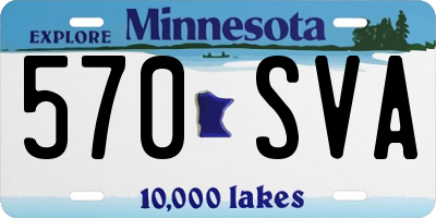 MN license plate 570SVA