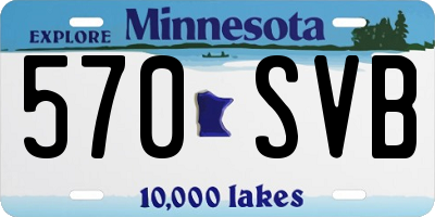 MN license plate 570SVB