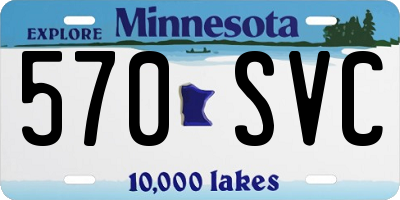 MN license plate 570SVC
