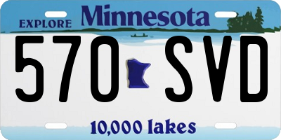 MN license plate 570SVD