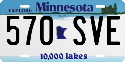 MN license plate 570SVE