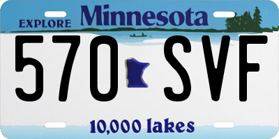 MN license plate 570SVF