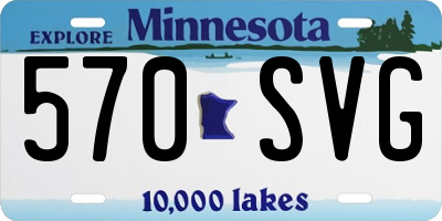 MN license plate 570SVG