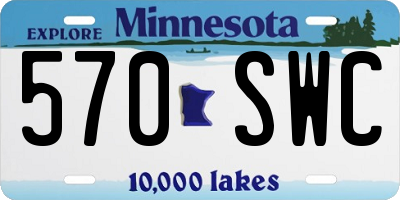 MN license plate 570SWC