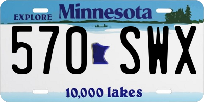 MN license plate 570SWX