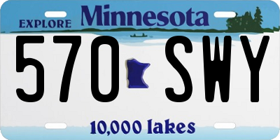 MN license plate 570SWY