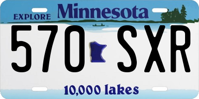 MN license plate 570SXR