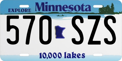 MN license plate 570SZS
