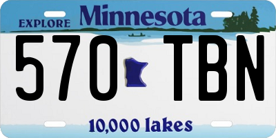 MN license plate 570TBN