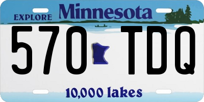 MN license plate 570TDQ